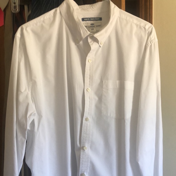 Xxl slim fit classic white button collar 1 pocket ❤️ Like 2 get price drop - Picture 4 of 7